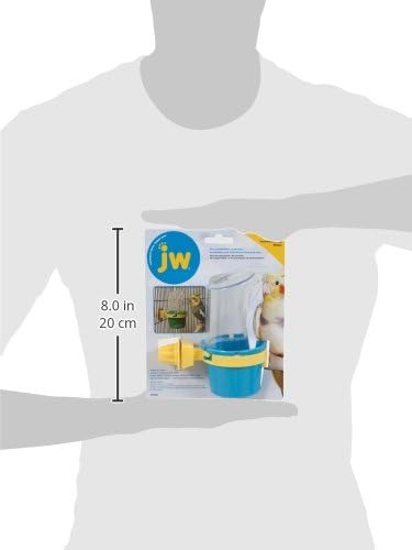 Pet Clean Cup Bird Cage Feeder and Water Cup, Medium, Assorted Colors