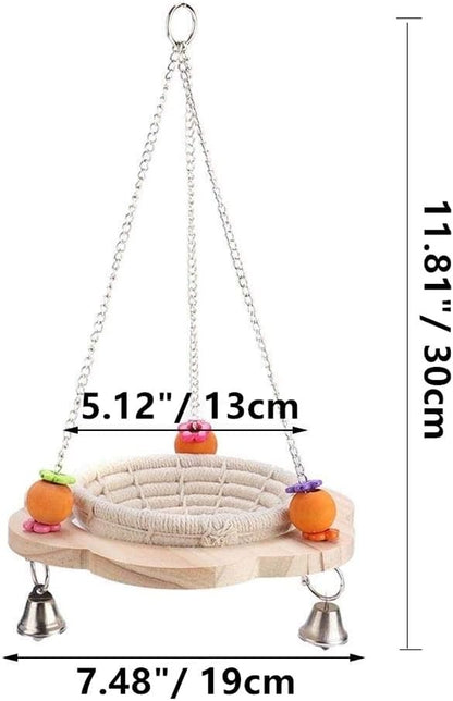 Bird Bed Hammock Parrot Swing Nest for Parakeet Cockatiel Cage