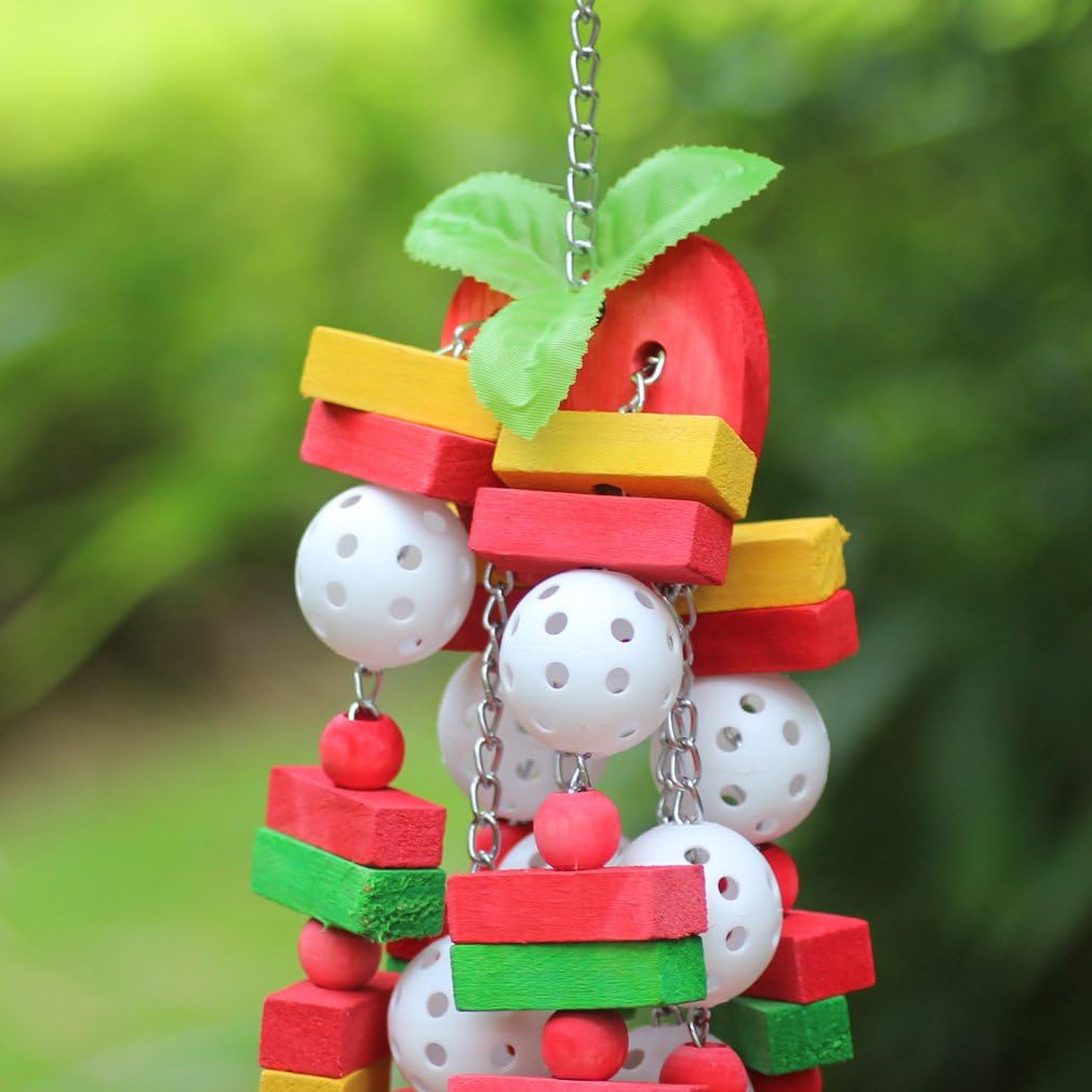 Large Parrot Chew Toy,Bird Cage Toy for Macaw African Grey Cockatoos