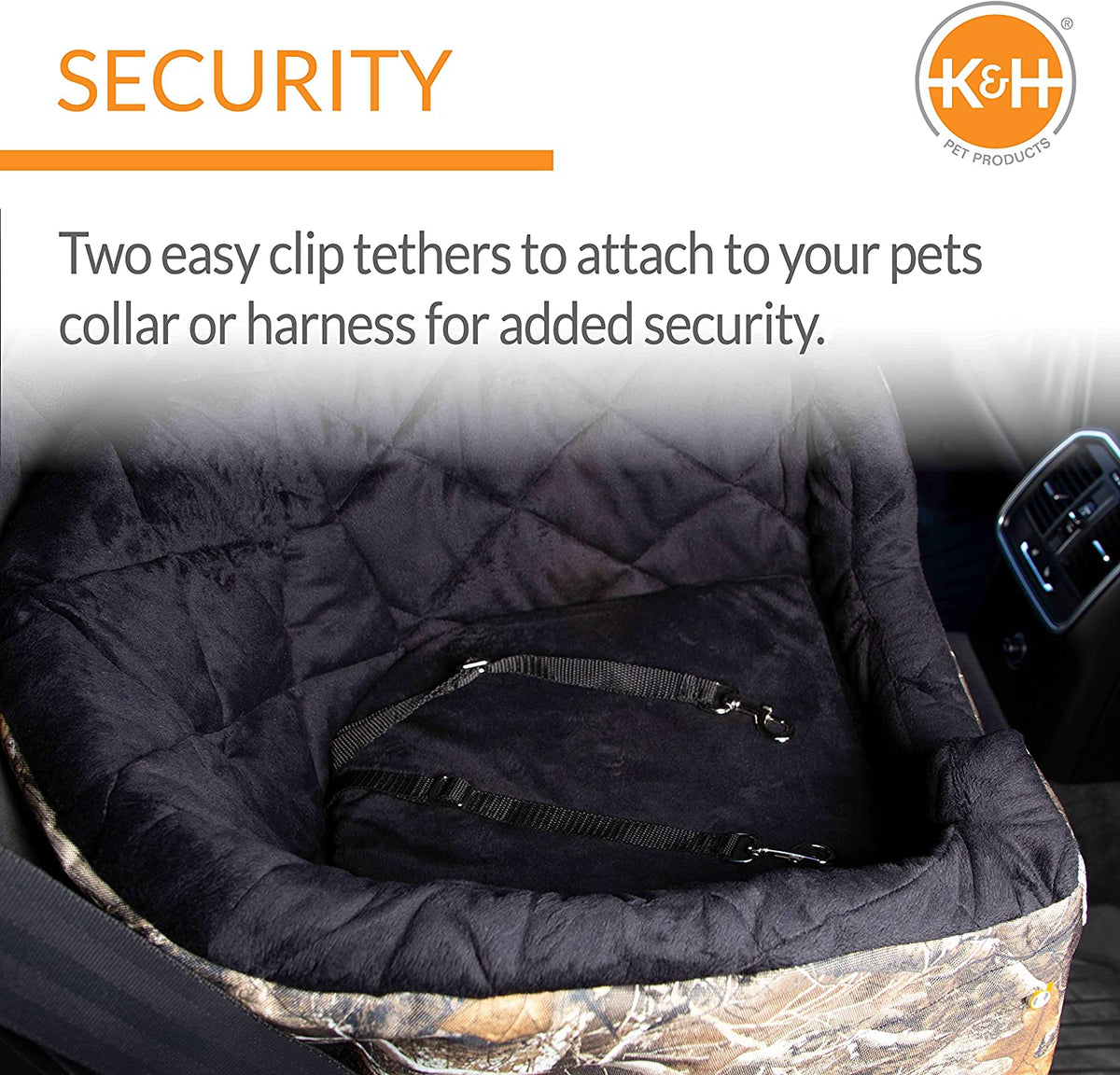 K&H Bucket Booster Dog Car Seat, Cat & Dog Booster Seat, Large Realtree