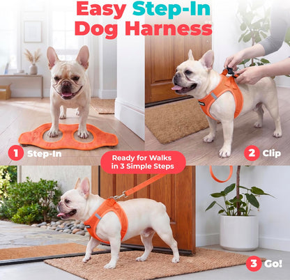 Voyager Step-In Air Dog Vest Harness - Orange, Xxx-Small