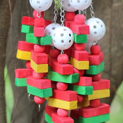 Large Parrot Chew Toy,Bird Cage Toy for Macaw African Grey Cockatoos
