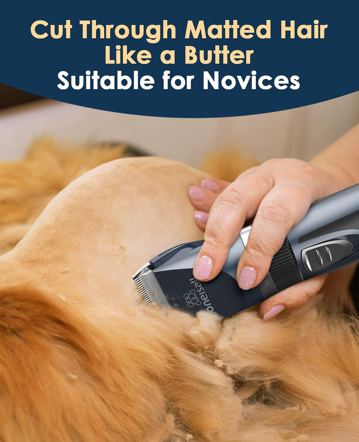 Quiet Cat Clippers for Matted Hair & Long Hair, Cat Shaver