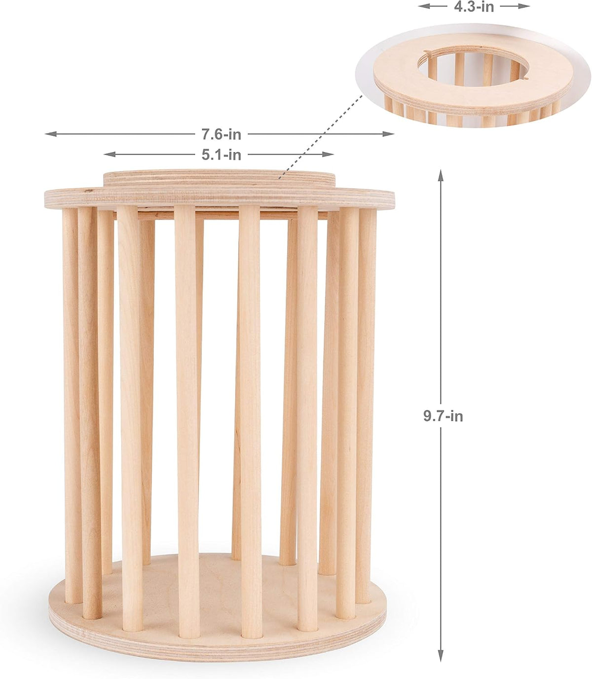 Rabbit Hay Feeder Wooden Food Feeding Rack Easy to Fill