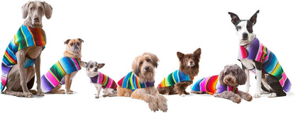 Dog Clothes - Handmade Dog Poncho from Authentic Mexican Blanket by  (Pink, Small)