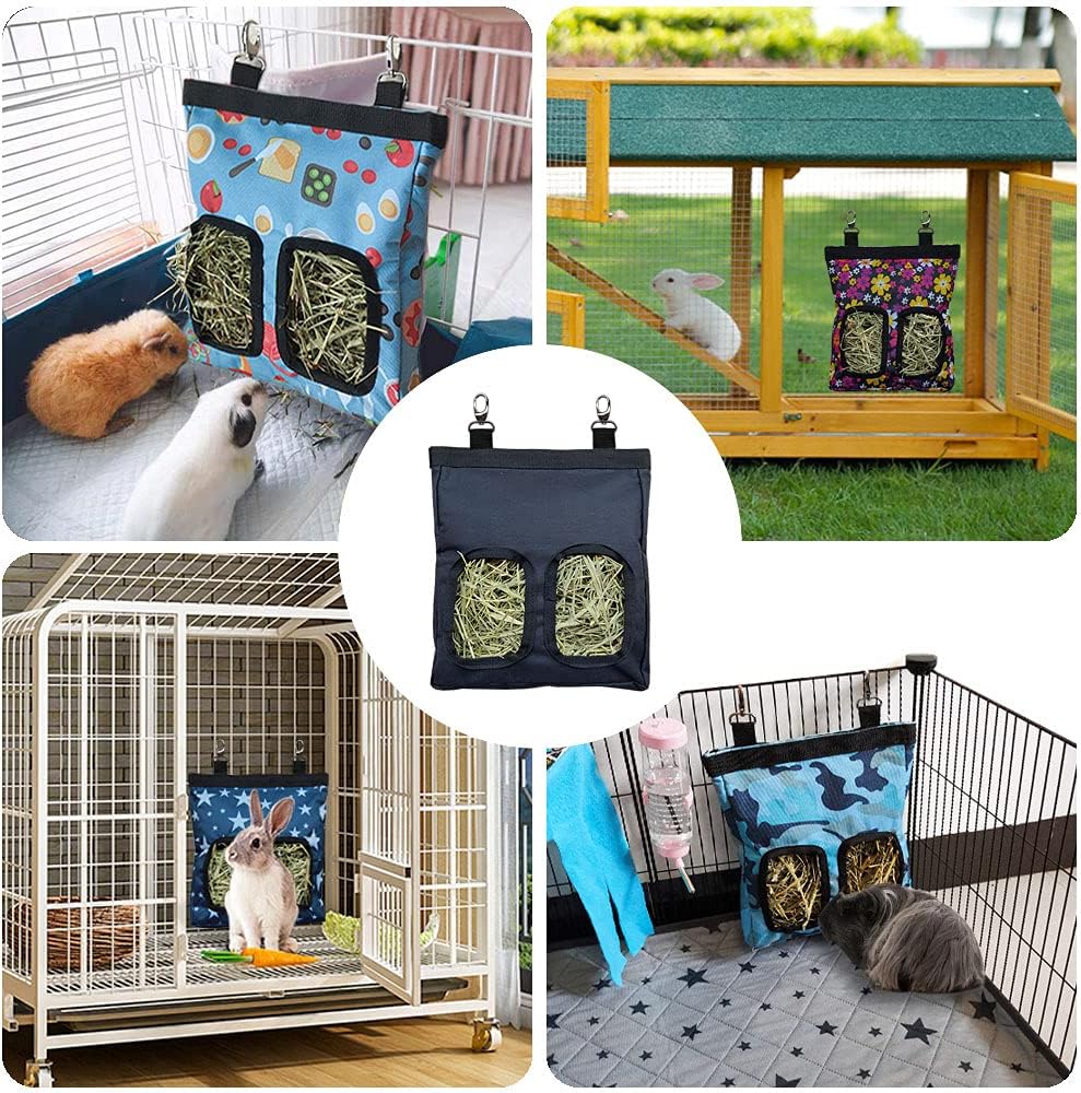 Guinea Pig Hay Feeder, Hanging Rabbit Hay Feeder Bag. Stars