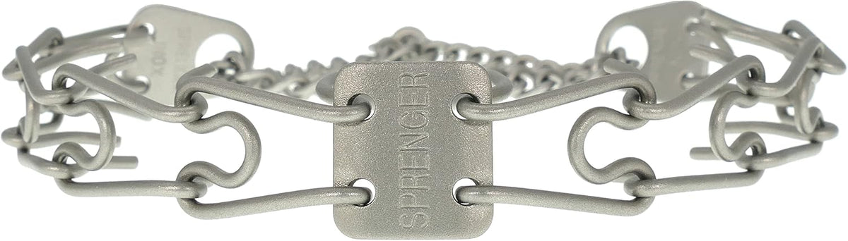 Matte Stainless Steel Scratch Resistant Dog Collar with Swivel D-Ring Training Collar for Small Dogs Made in Germany (16In X 2.25Mm (Neck Size up to 13 In) | Matte)