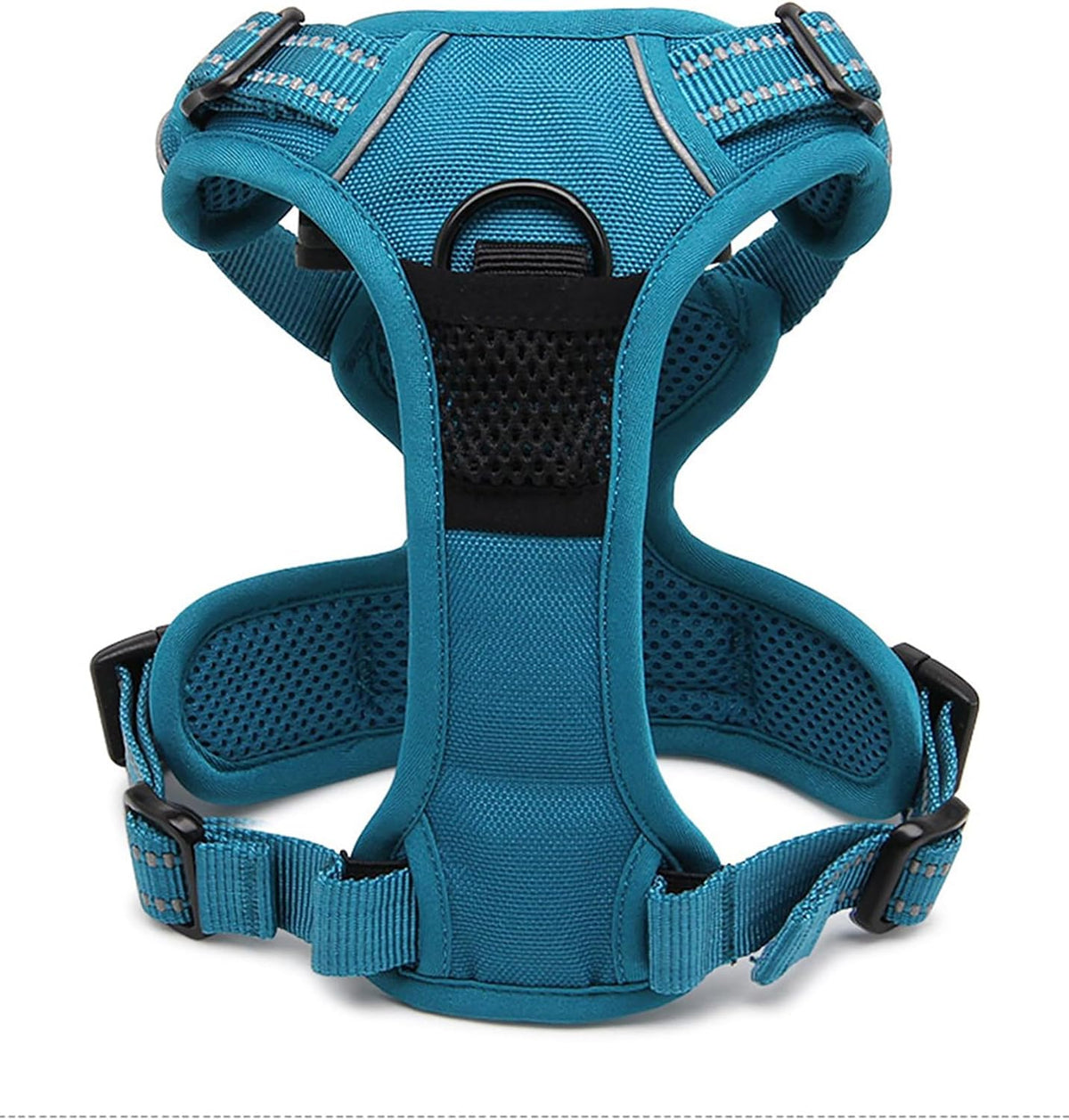 Adjustable No-Pull Dog Harness Reflective Vest, Blue, XS