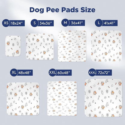 Washable Pee Pads for Dogs, Super Absorbent, 2 Pack 36"X41" Gray
