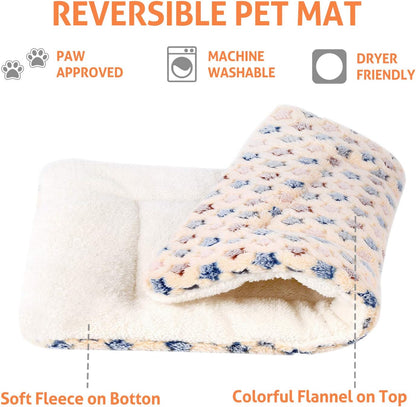 Dog Bed Crate Pad Ultra Soft Pet Mat Star Print 22 Inch Brown