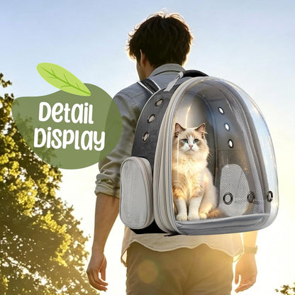 Dual Extension Pet Backpack Carrier for Large Cat and Small Puppy