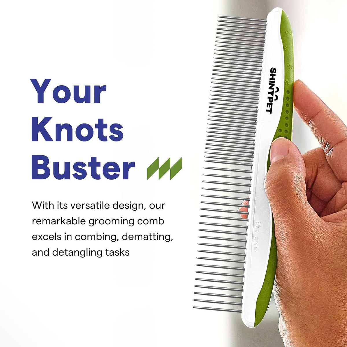 Dog & Cat Grooming Comb for Removes Tangles, Knots, and Matted Fur