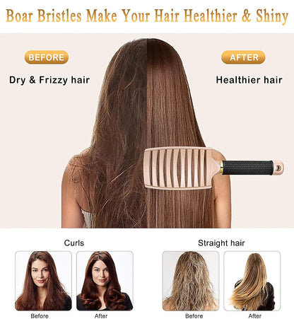 2 Pack Detangling Brushes for Women & Kids, Wet & Dry Hair, All Hair Types