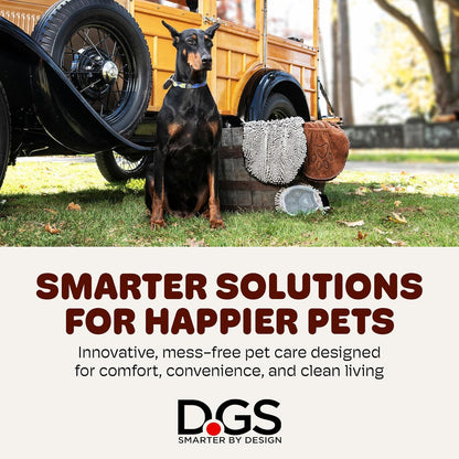 Dog Gone Smart the Dirty Dog Shammy - Grey, 31 × 13 Inches