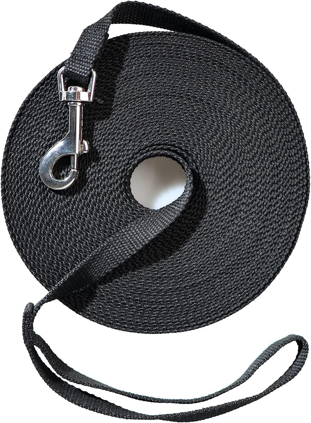 Long Dog Leash for Small Medium Large Dogs, Dog Training Leash for outside Yard Obedience Recall Training or Camping (50-Feet) Black