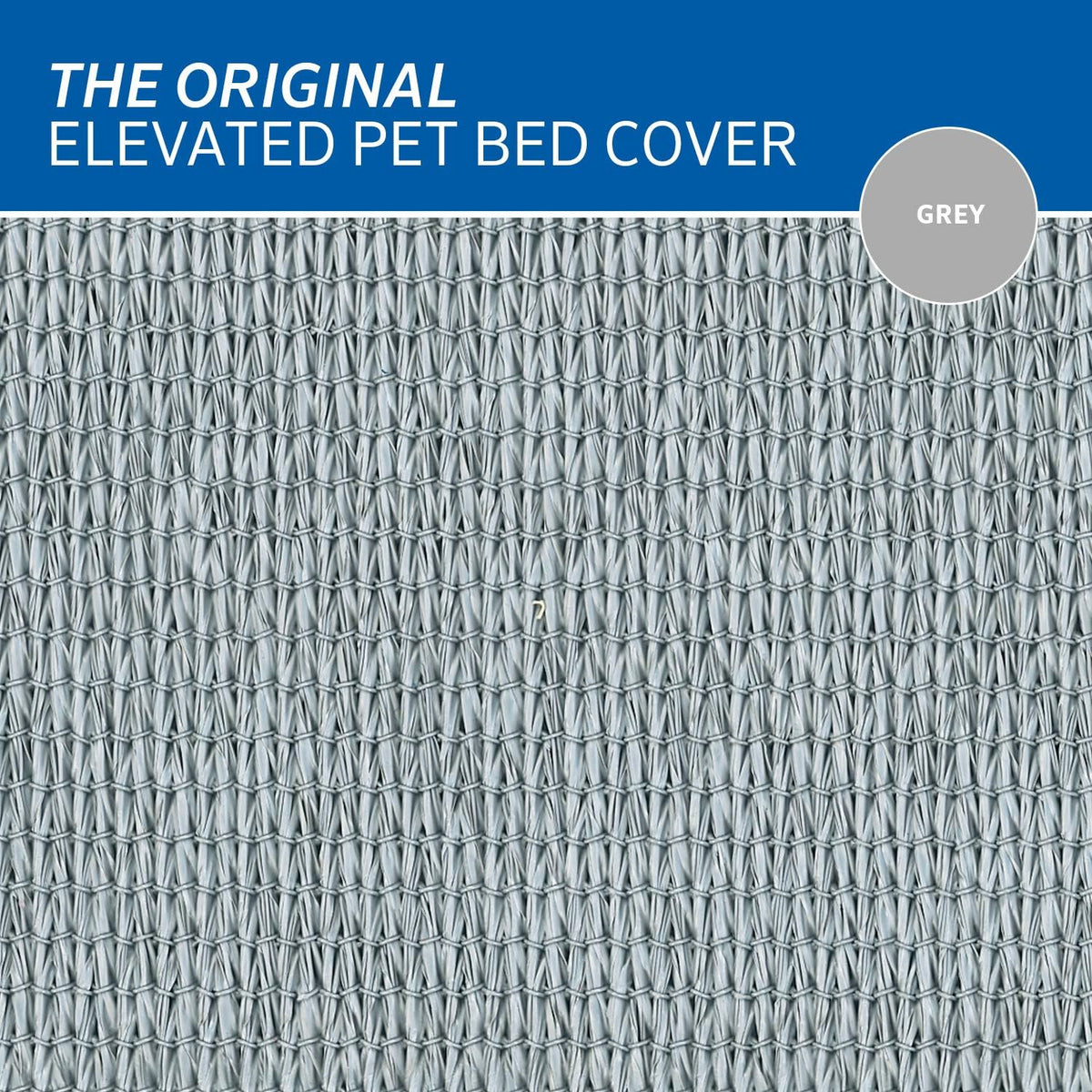 Original Pet Bed Replacement Cover - Grey - Large (43.5" X 31.5")