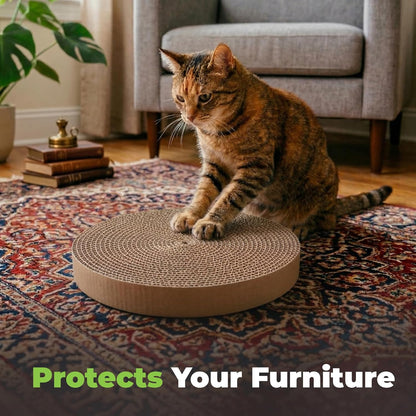 Catify Spin N' Scratch Cat Scratch Pad Refill - Round, 5-Pack