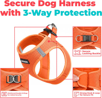 Voyager Step-In Air Dog Vest Harness - Orange, Xxx-Small