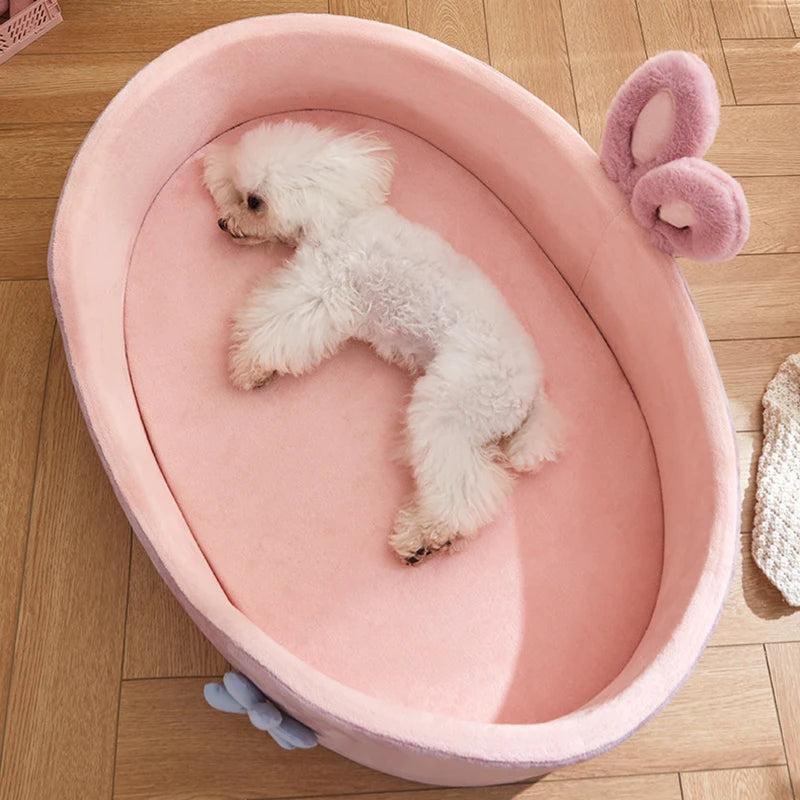 Detachable Pet Bed Pet Bed Detachable Washable Dog Sleeping Bed Soft Comfortable Warm Cat Bed for Four Seasons Soft Pet Bed