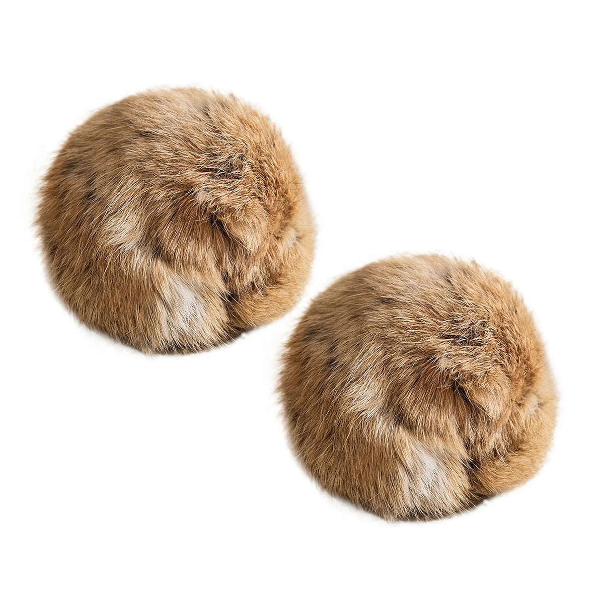 6/8Cm Silent Scratch Resistant Rabbit Fur Cat Balls Hunting Instinct Interactive Toy 1-3Pcs Indoor Kitten Play