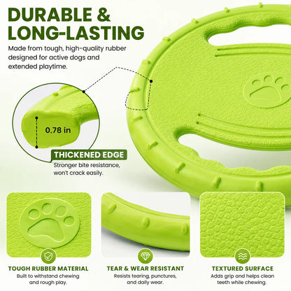 EVA Flying Disc Dog Training Toy Puppy Outdoor Interactive Game Playing Supplies Pet Chewing Flying Saucer Floating Water Toy