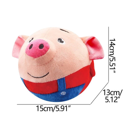 Dog Toy,Interactive Dog Toy Ball,Bouncing Rabbit Interactive Electronic Pet Plush Pet Toy with Sound,Dog Squeaky Toys for Aggressive Chewing,60 Song Music Durable Dog Squeaker, Durable Interactive Toy
