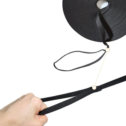 Long Dog Leash for Small Medium Large Dogs, Dog Training Leash for outside Yard Obedience Recall Training or Camping (50-Feet) Black