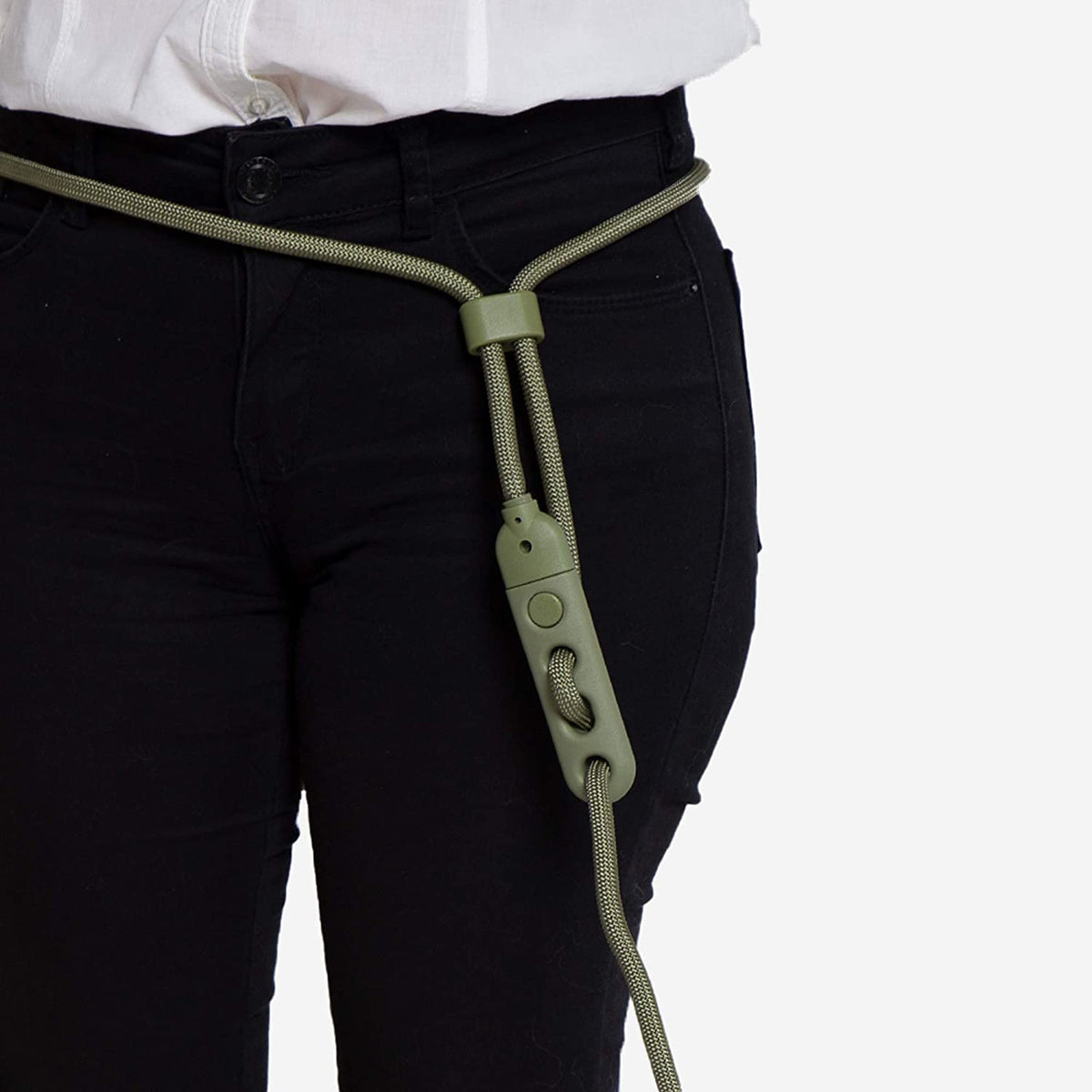 Army Green 4-In-1 Hands-Free Dog Leash – Adjustable for Crossbody, Waist, Long Leash, or Tether Use – Stylish, Lightweight, and Comfortable for Everyday Walks